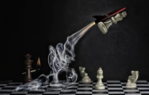 Wallpaper chess, figure, Explosive Checkmate for mobile and