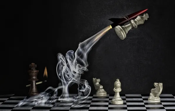 Picture chess, figure, Explosive Checkmate