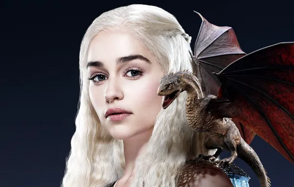 Look, girl, dragon, the series, Game of Thrones, Game of thrones