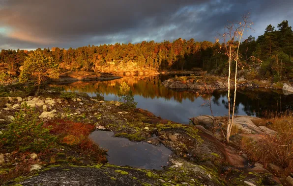 Karelia, archipelago, Ladoga, skerries
