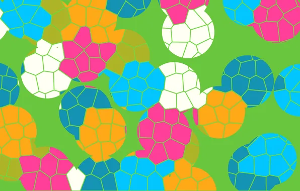 Picture grass, pattern, the ball, color, vector, cell