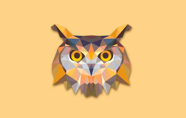Abstraction, owl, bird, minimalism, owl