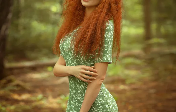 Nature, red, curly, Nataly, Stanislav Maksimov