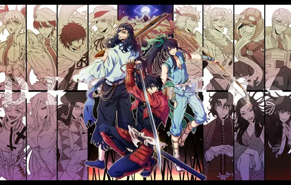 Weapons, anime, art, characters, Drifters