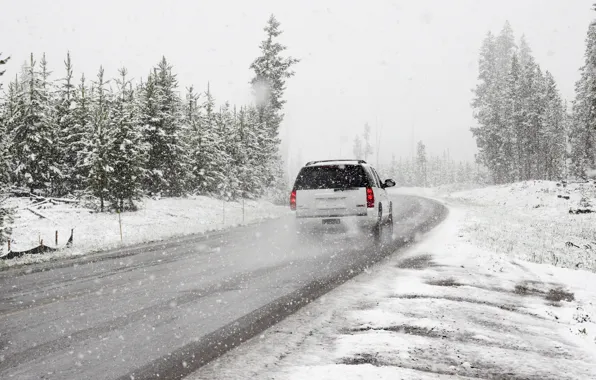 Picture Winter, Snow, GMC, Road