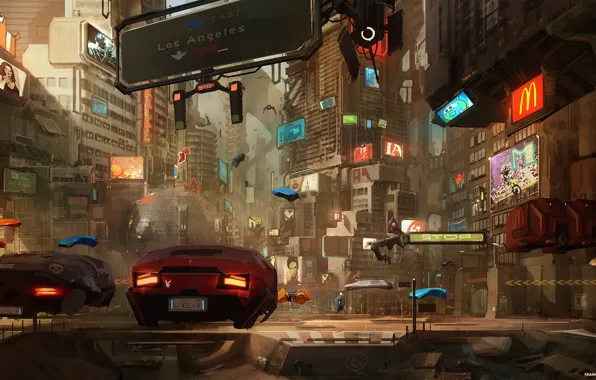 Auto, The city, The game, Future, Machine, Art, Art, Fiction