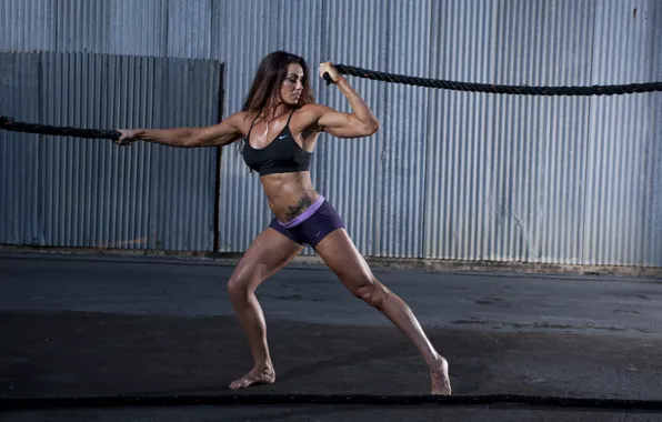 Picture pose, fitness, ropes, denise bond