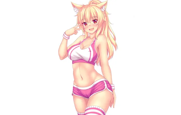 Girl, sport, shorts, topic