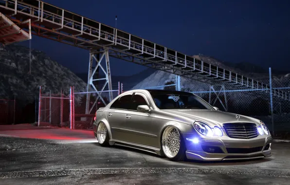 Picture car, Mercedes Benz, tuning, Stance, E350