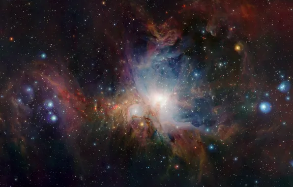 Stars, nebula, constellation, Orion, Messier 42