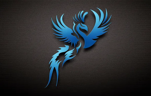 Bird, minimalism, Phoenix, phoenix, dark grey background