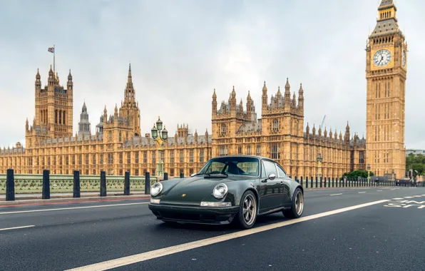 Picture 911, Porsche, London, Big Ben, Theon Design Porsche 911