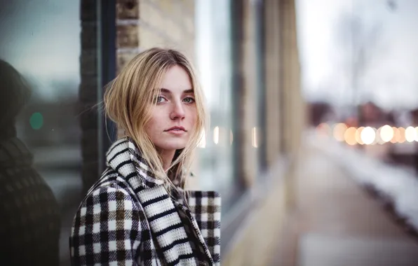 Picture girl, face, background, beauty