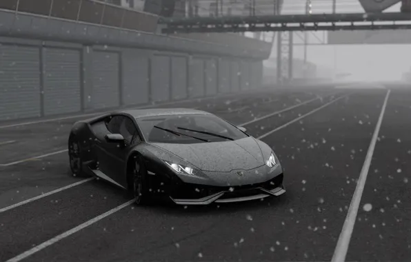 Lamborghini Huracan Black Wallpaper