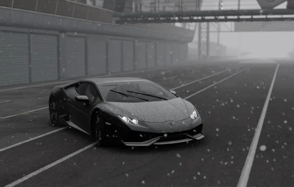 Picture Winter, Lamborghini, Huracan, Project CARS 2
