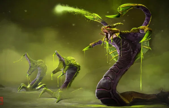 Venomancer, Poison Sting, Venomous Deathbringer, Plague Ward, Poison Nova, Venomous Gale