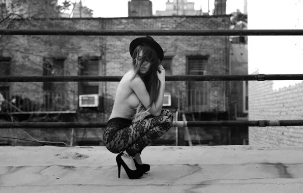 Chest, summer, face, model, hat, figure, legs, Alex Monsa