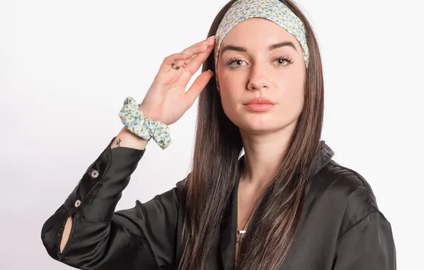 Look, girl, hair, headband, Noemi