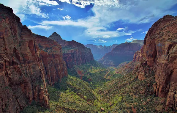 Picture Utah, Zion National Park, Zion national Park, canyon Zion, river VA