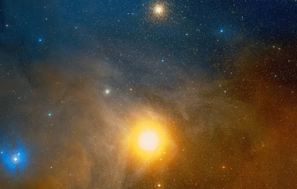 Space, stars, Wallpaper, antares