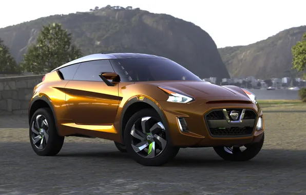 Concept, mountains, background, Nissan, the concept, Nissan, rear view, Extreme