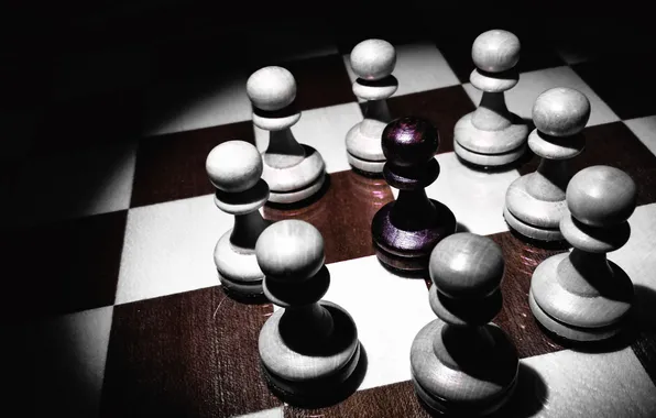 Chess, Board, pawns