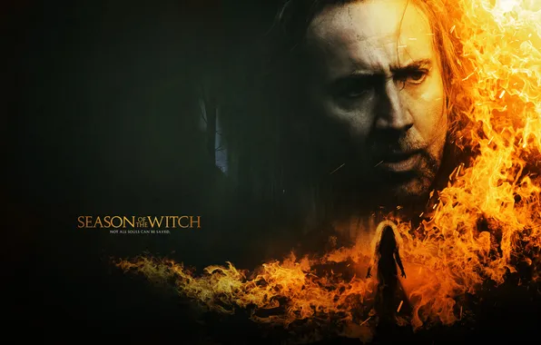 Picture fire, witch, Nicolas cage, Season of the witch, Season of the Witch