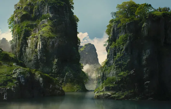 Rocks, gorge, Maleficent, Valentin Petrov