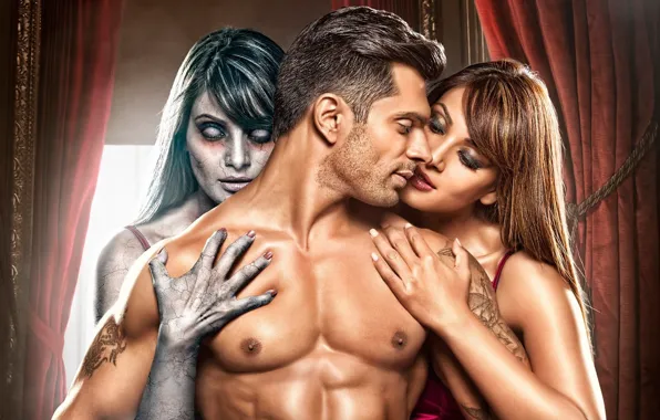Cinema, girl, zombie, actor, girls, woman, Alone, man