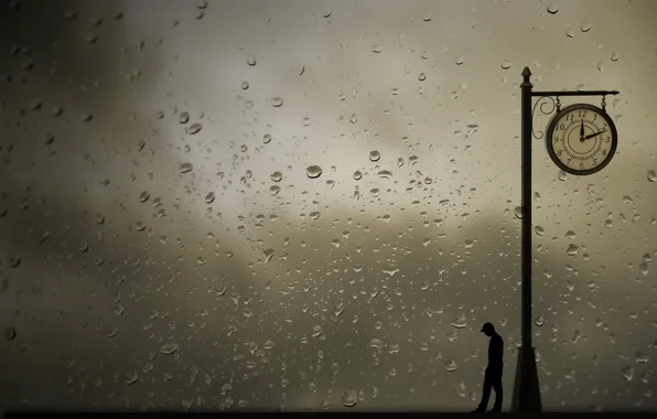 Picture drops, watch, people, waiting