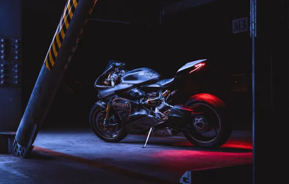 Picture Ducati, sportbike, dark background, Panigale 1199, Ducati panigale 1199 s