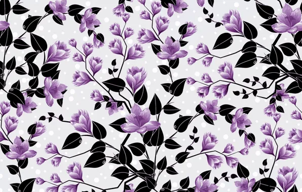 Flowers, background, pattern, buds, background, pattern, floral