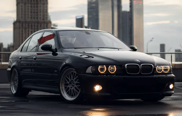 Black, E39, BBS, Wheels, M5