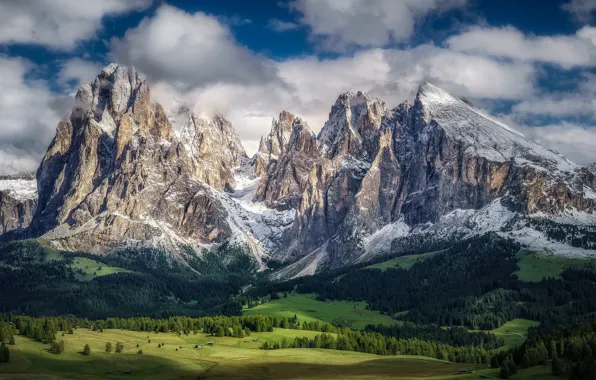 Mountains, Italy, Italy, The Dolomites, Trentino-Alto Adige, Dolomites, Santa Cristina Valgardena