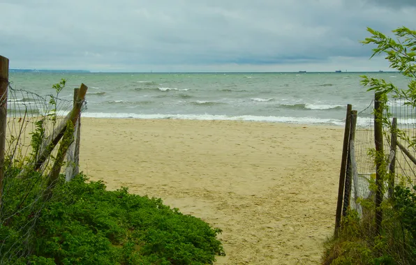 Beach, sea, ocean, water, sand, wave