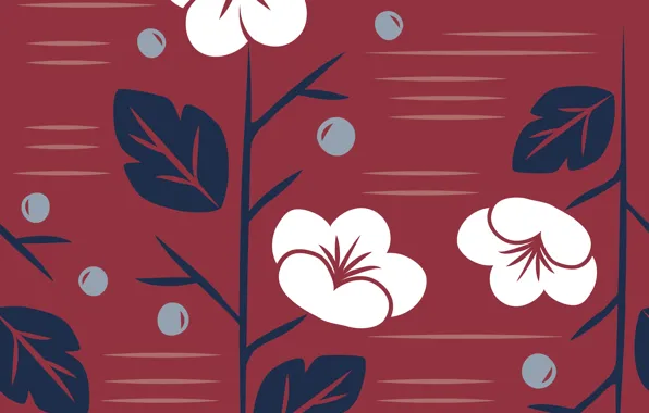 Flowers, vector, texture, style, pattern, floral