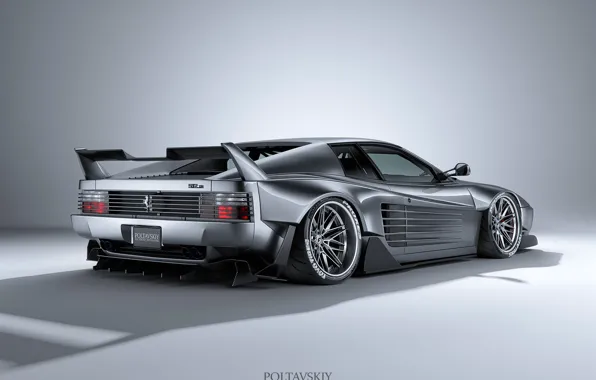 Auto, Machine, Grey, Ferrari, Car, Car, Render, Rendering