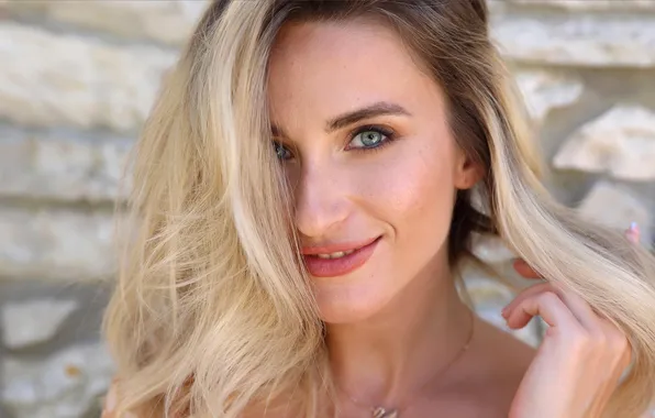 Look, portrait, blonde, Cara Mell