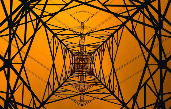 Color, power lines, Electricity