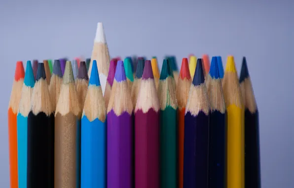 Macro, background, pencils