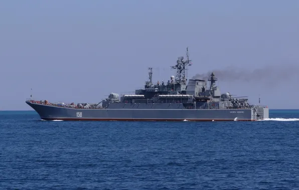 Ship, large, Navy, landing, The Black Sea Fleet, BDK, the project 775, &quot;Caesar Kunikov&quot;