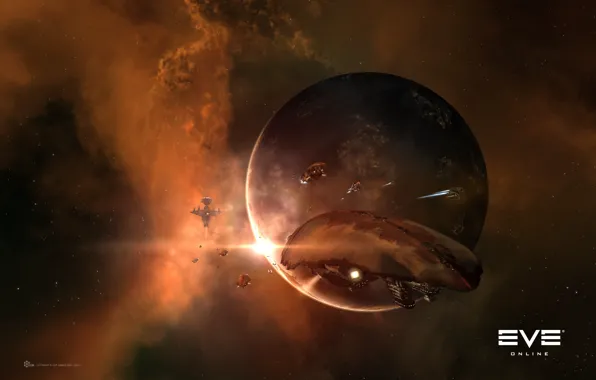 Space, nebula, planet, station, space, spaceship, station, eve online