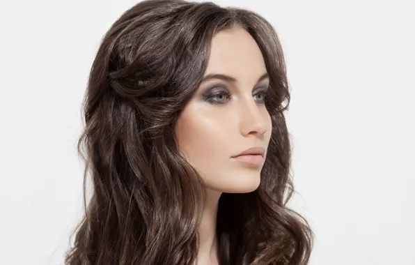 Picture model, beautiful, hairstyle