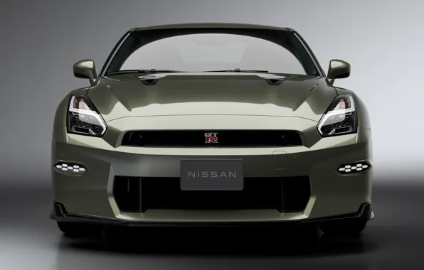 Nissan, GT-R, R35, front view, 2023, Nissan GT-R Premium Edition T-spec