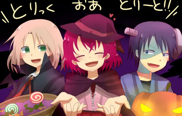 Children, girl, boys, Halloween, Dawn Yona, Akatsuki no Yona, Jon, Yona of the Dawn