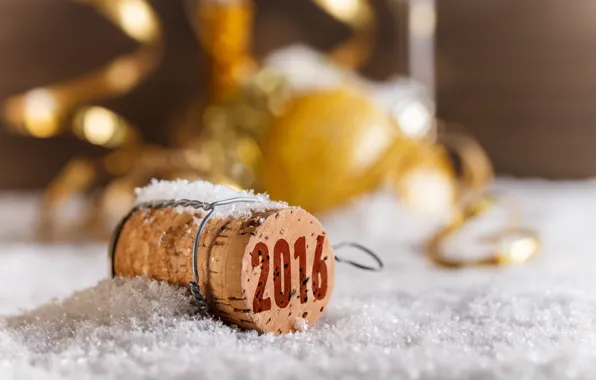 Picture New Year, tube, golden, bokeh, New Year, Happy, 2016