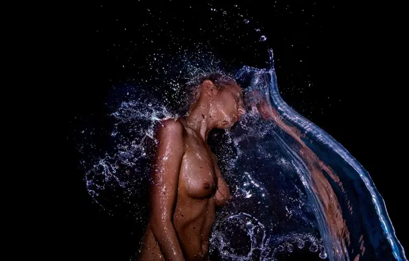 Chest, water, Girl, 158