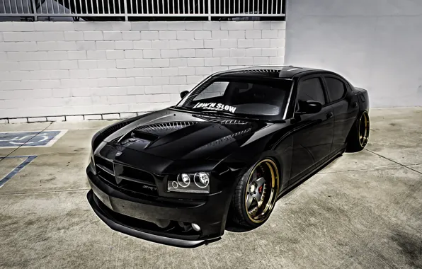 Black, tuning, black, Dodge, dodge, tuning, charger, the charger