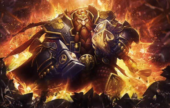 Picture WoW, World of Warcraft, Dwarf, Hearthstone: Heroes of Warcraft, magni bronzebeard