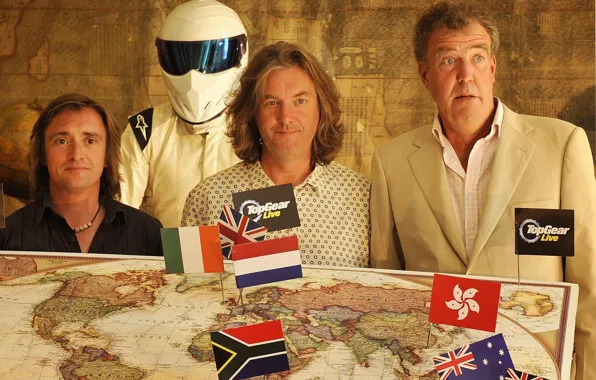Map, Jeremy Clarkson, Top Gear, Stig, Jeremy Clarkson, Richard Hammond, James May, Richard Hammond
